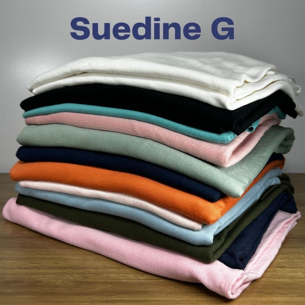 Pacote Retalhos Suedine G para roupas, blusas, jaquetas - Cores Sortidas Peças grandes acima de 80cm