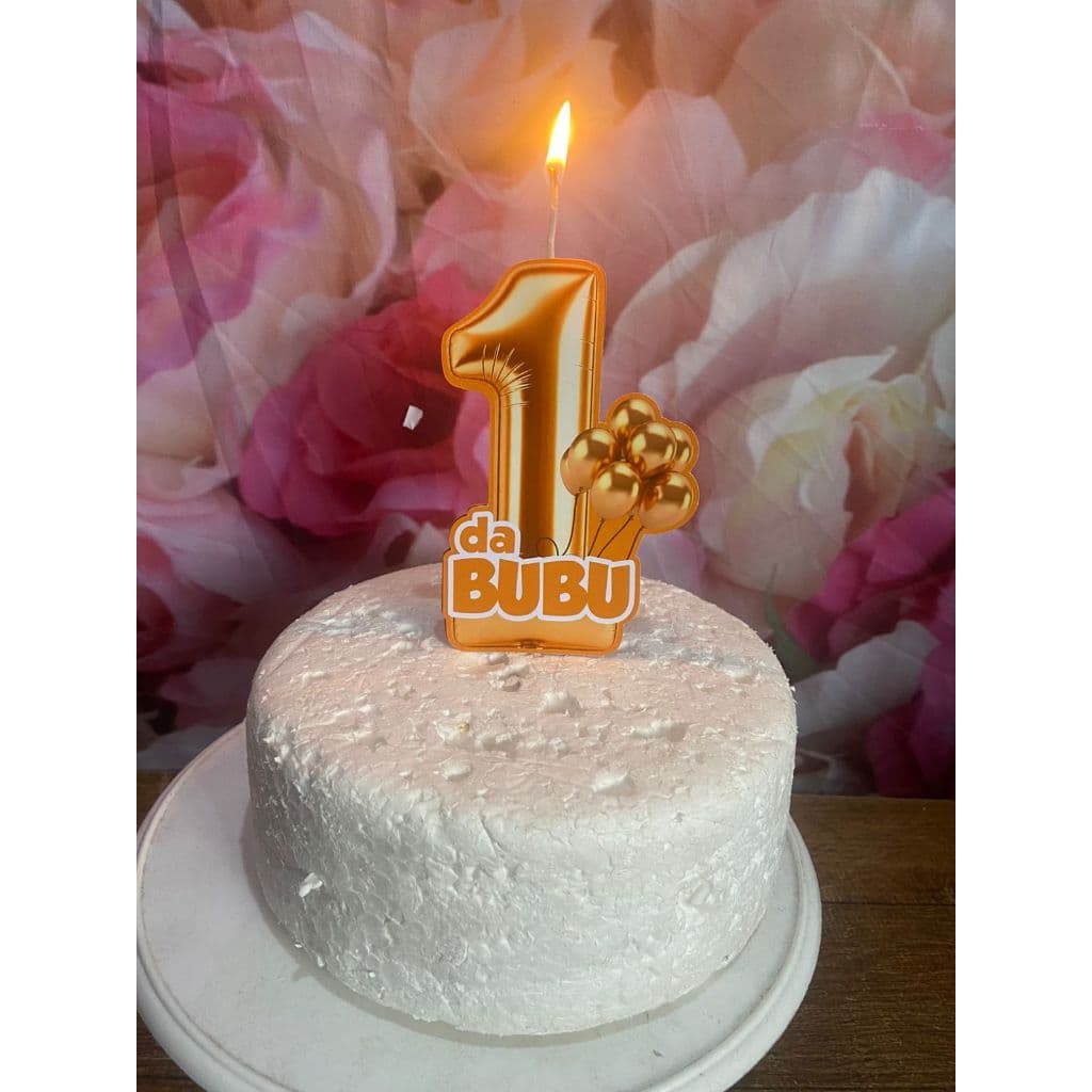 Cake Topper - Topo de Bolo Estilo Vela
