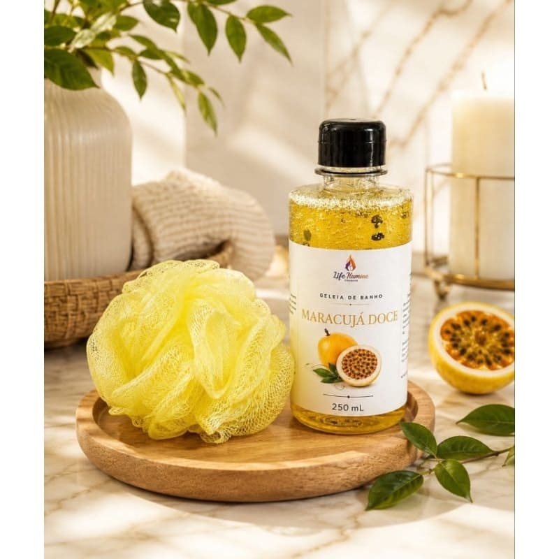 Kit Presente Banho Relaxante | Geleia de Banho 250ml + Esponja