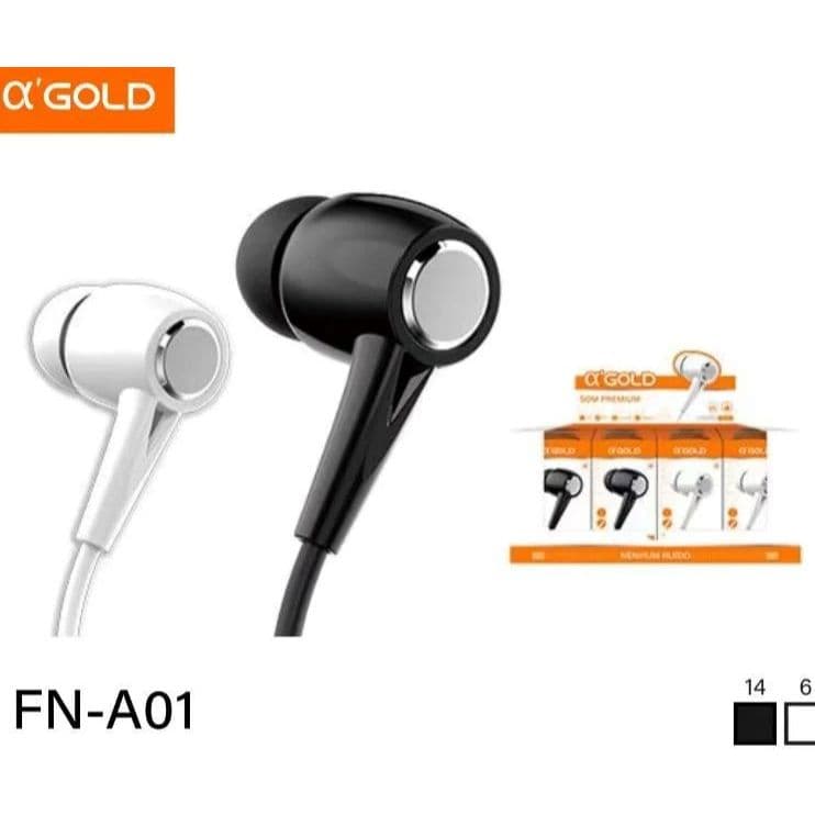 Fone De Ouvido Simples C/Microfone A'GOLD FN-A01