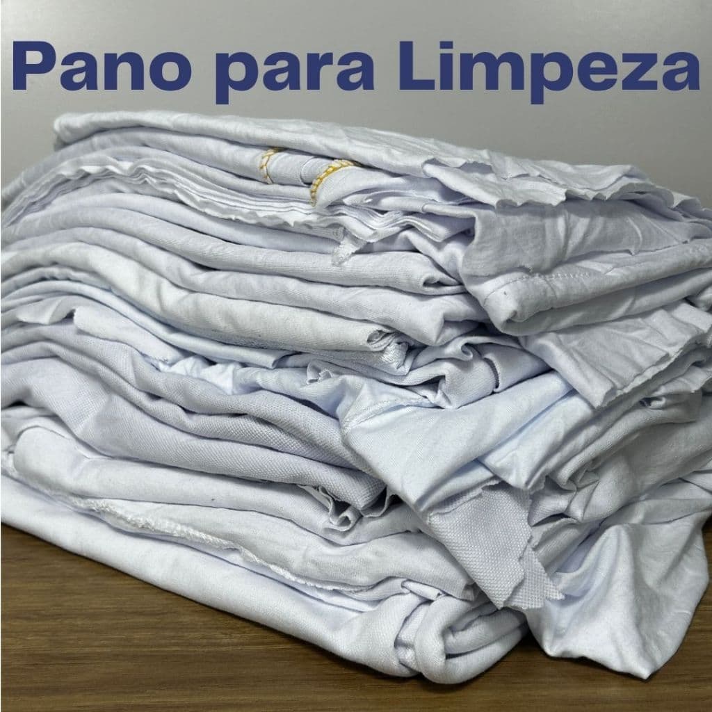Retalho Pano para Limpeza Branco para gráfica, serigrafia, oficina - 100% algodão Pedaços de 20 a 60cm