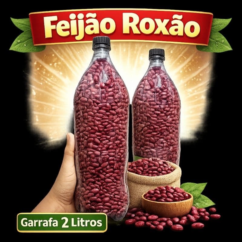 Feijão Roxão 2 Litros Garrafa PET
