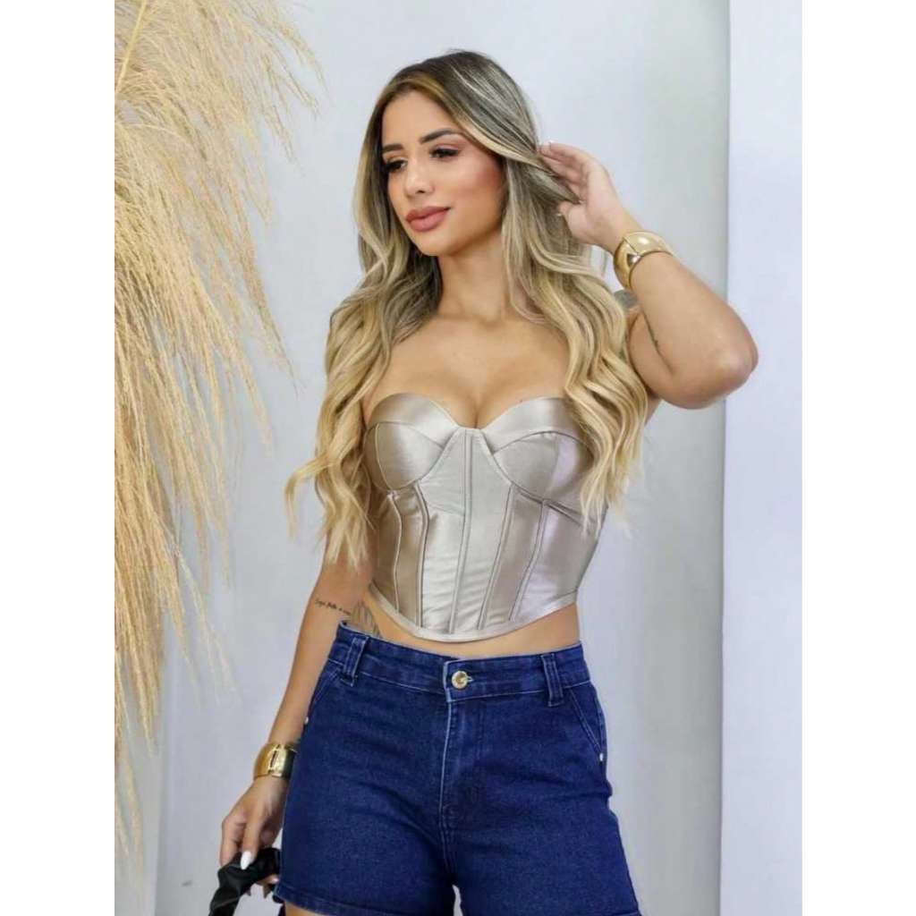 Shorts Jeans com Lycra - Feminino
