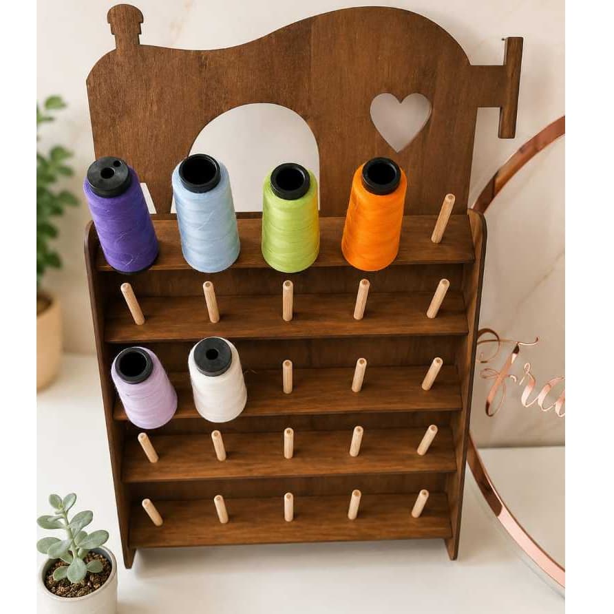 Organizador de linha de costura, suporte para linhas, carretel para carretel de linha até 15cm de altura
