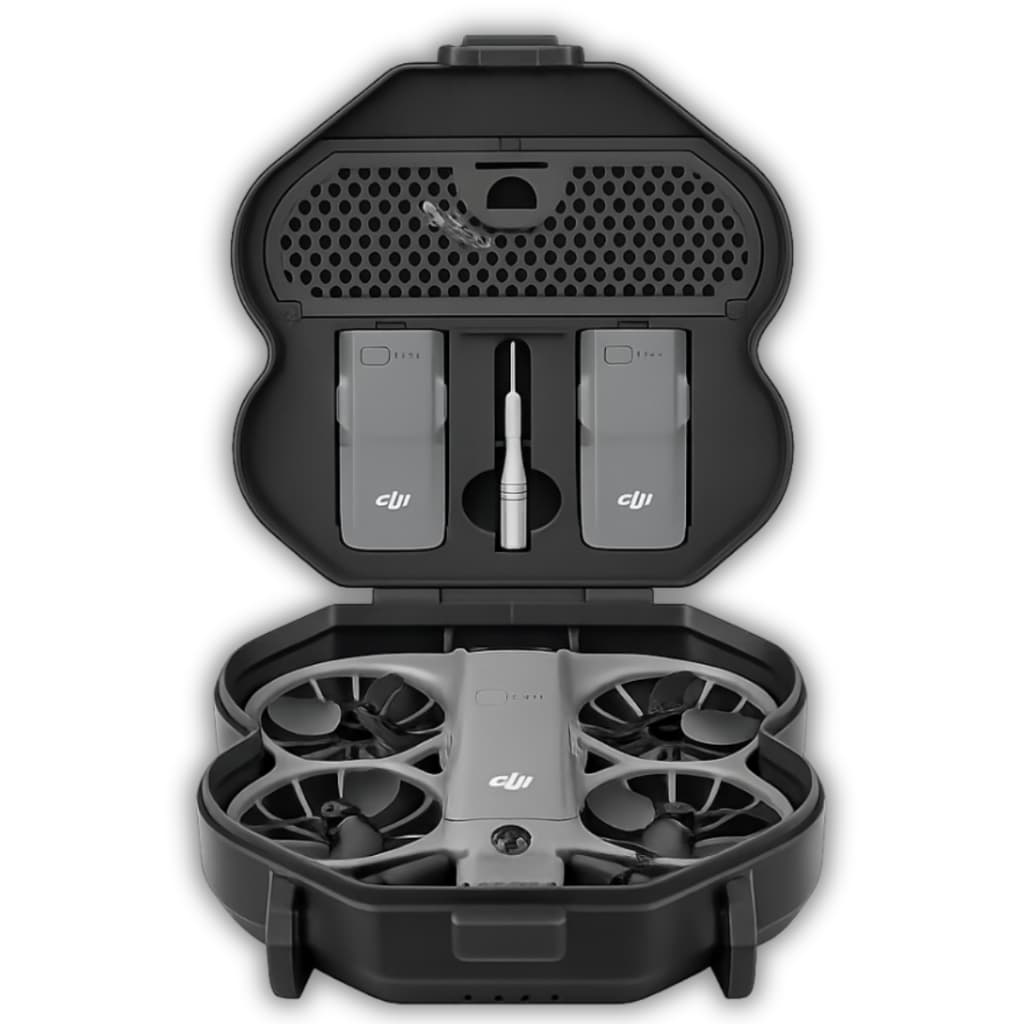 Case Estojo Rígido Proteção Drone Dji Neo 2 Para 2 Baterias