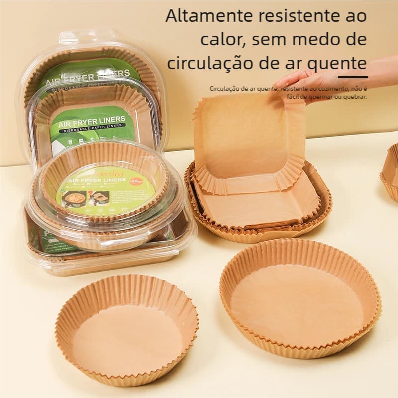 Forma Descartável Antiaderente Resistente ao Calor Para Airfryer