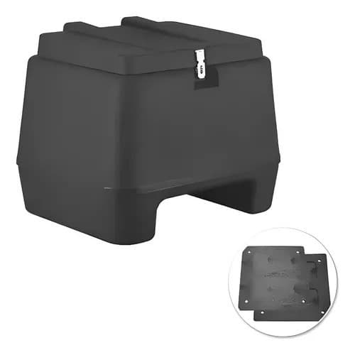 Baú Bauleto 80 Litros Pro Tork Preto Modelo Universal Para Todas as Motos  Delivery Entrega Motoboy