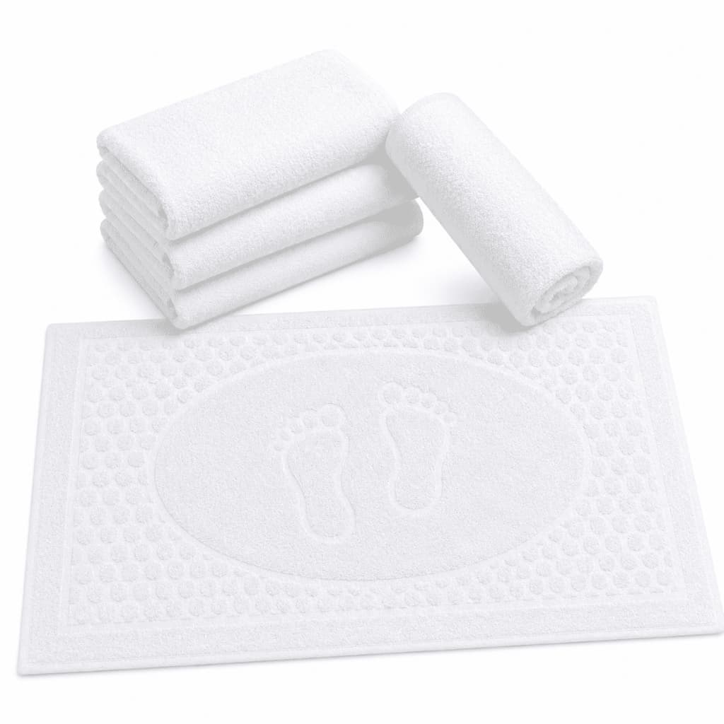 Kit 8, 5 ou 3 Toalha de Piso Para Hotel Tapete Grande Felpudo 100% Algodão Ótima Absorção