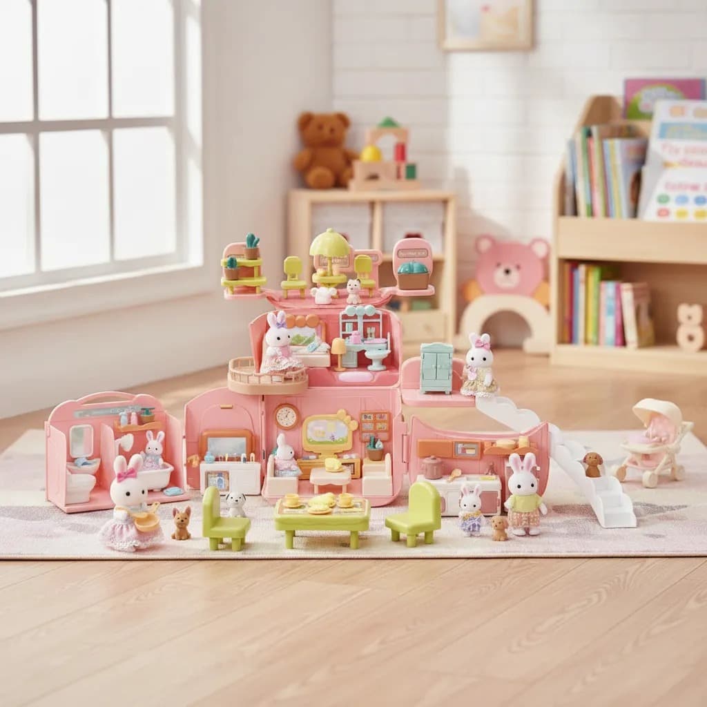 Casinha Feliz Mochilinha Para Coleção Brinquedo Infantil