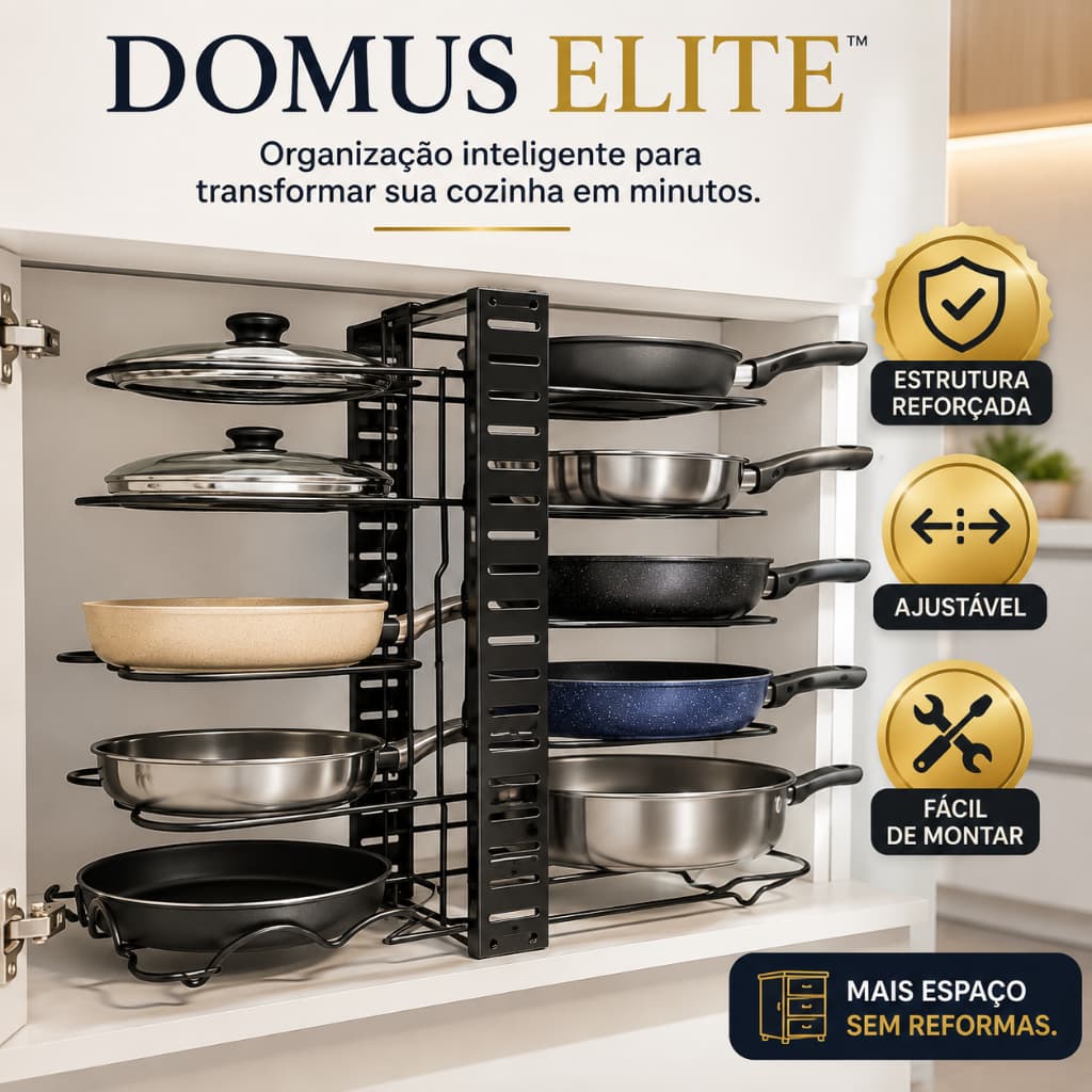 Organizador de Panelas Ajustável Domus Elite™