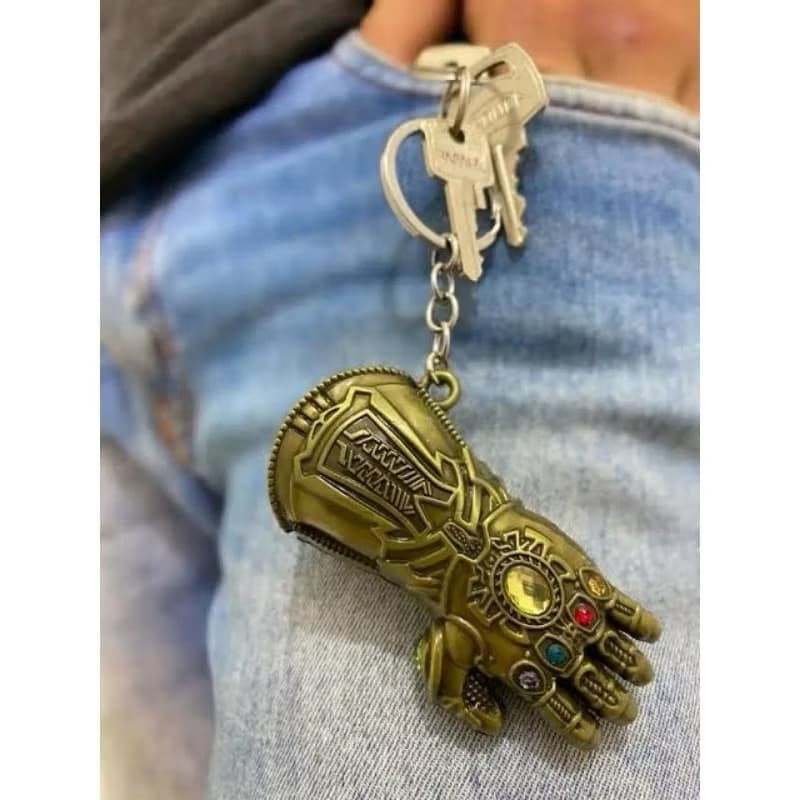 Chaveiro Metal Jóias do Infinito Luva Thanos os Vingadores Pingente Metal