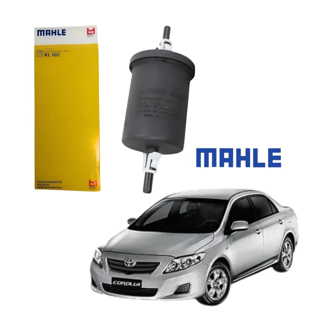 Filtro De Combustível Mahle Kl 582 Corolla, Astra, Strada - Honda Toyota Gm Fiat Ford
