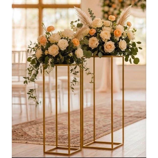 2 Suporte para flores estrutura de ferro