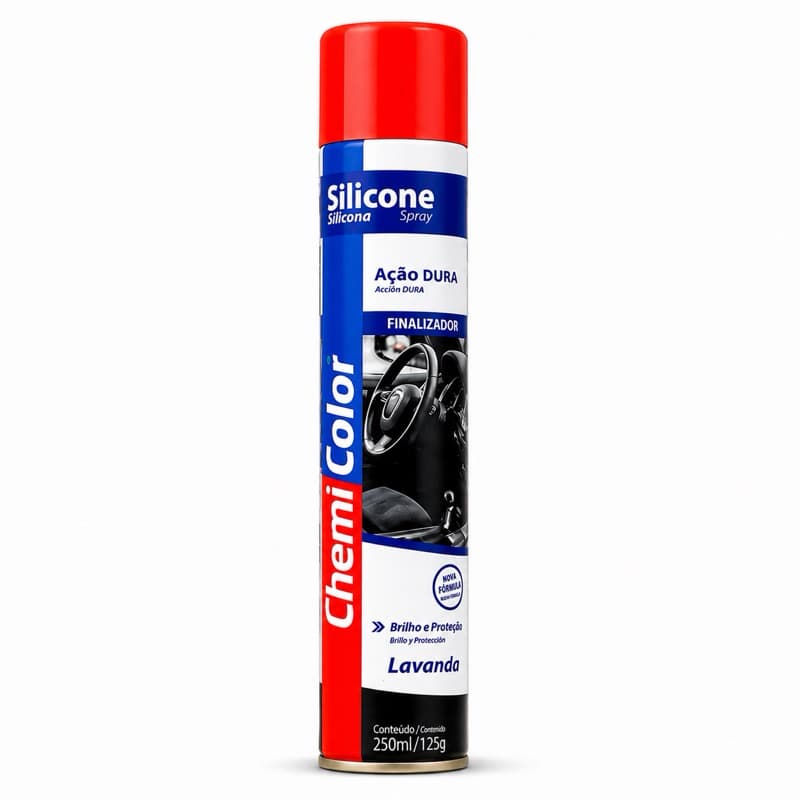 Silicone Spray Chemicolor  Multiuso 250ml - Limpa e Protege com Fragrância Lavanda