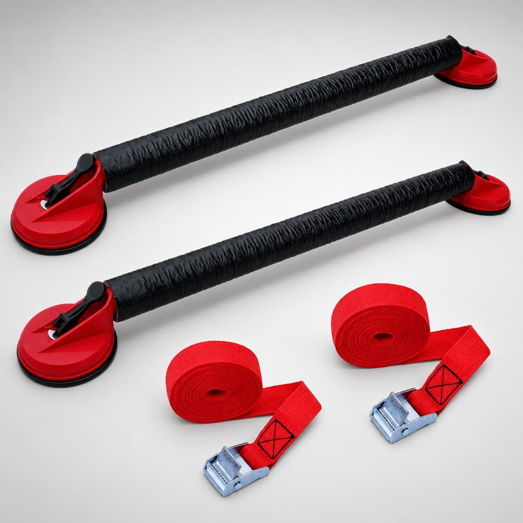 rack de ventosas com sução universal teto carro 45 kg + 2 fitas de amarrarão para escada prancha surf cargas bagageiros