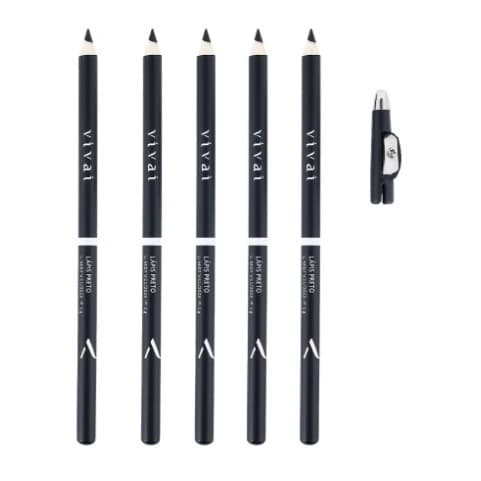 Kit com 12 unidades Lapis Preto Vivai com apontador