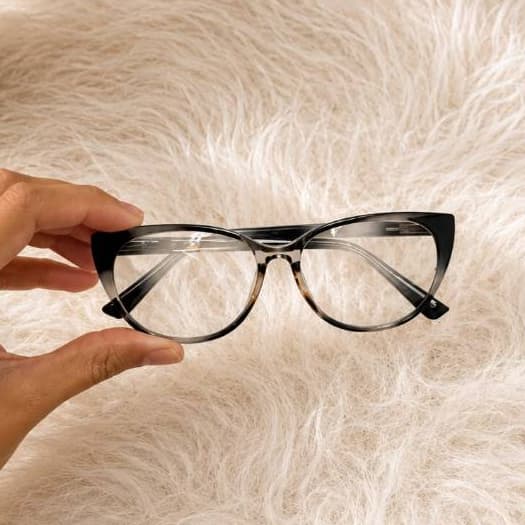Armação Óculos de Grau Feminino Gatinho Cat Eye Acetato Transparente Fashion Elegante Leve Tendencia Moda 2027