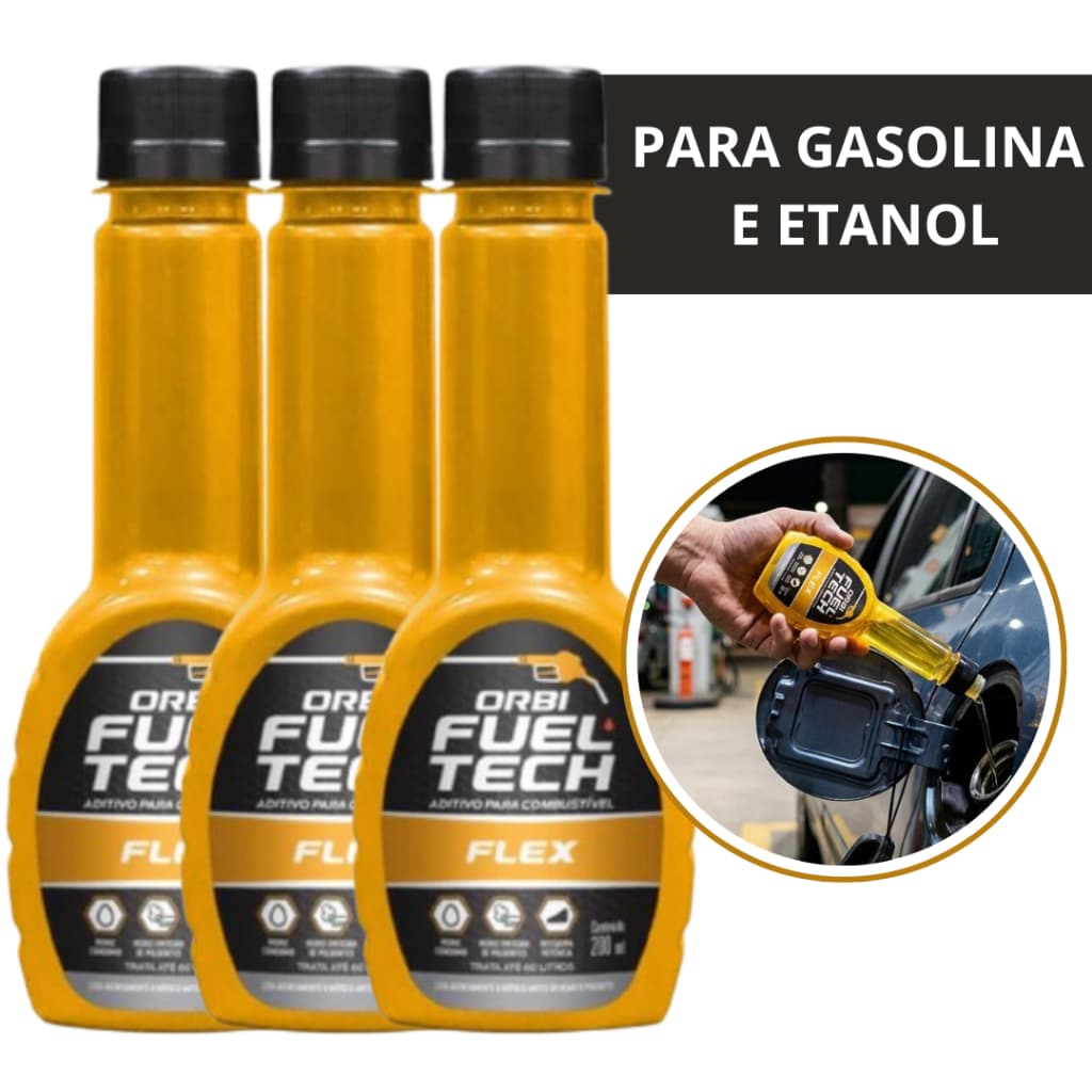 Aditivo Combustivel Flex Alcool e Gasolina 200 ml Limpa Bicos Injetores