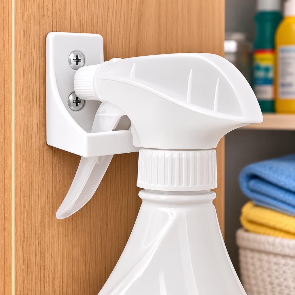Kit 4 Suportes para Pendurar Borrifador/Spray Organizador de Armário