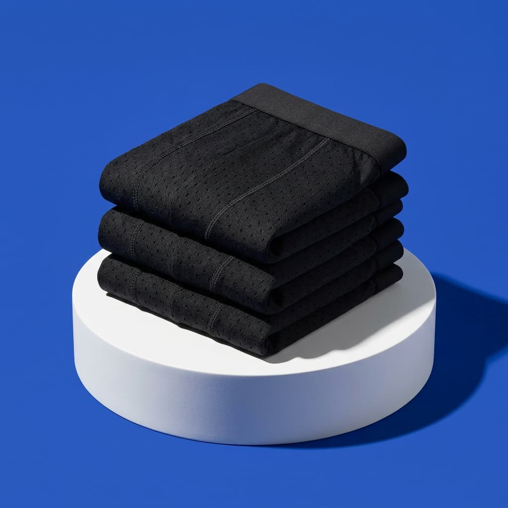 Kit 3 Cuecas Pretas Dry Fit Masculina Boxer Esportiva Seca Rápido Confortável