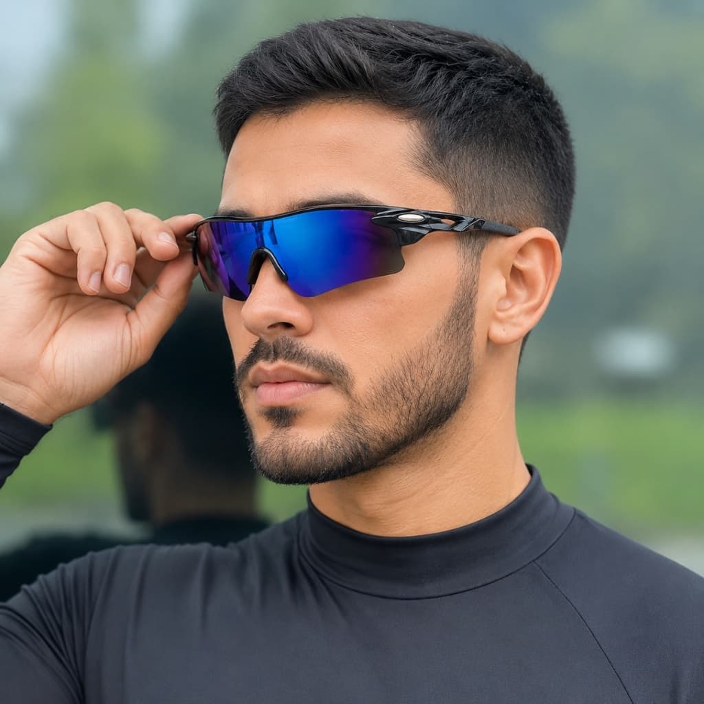 Óculos de Sol Masculino Feminino Corrida Ciclismo Pesca Beach Tennis Praia Volei Esportivo Lente Espelhada Proteção UV