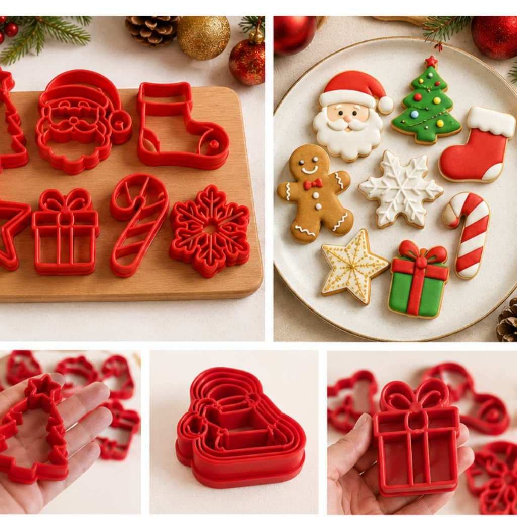 Cortador Biscoito NATAL Marcador Carimbo de Massa para Pasta Americana
