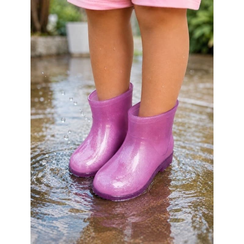 Galocha Infantil Menina Bota Feminina Confortável Impermeável Leve Macio
