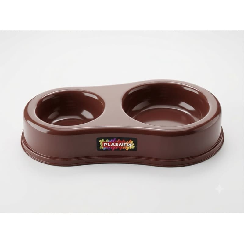 🐶🐱 Comedouro Duplo Plasnew – Conforto para o seu pet!