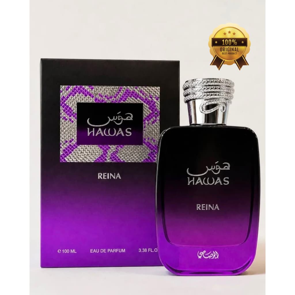 Perfume Hawas Reina Eau de Parfum 100ml Compartilhável Original Lacrado Envio Imediato