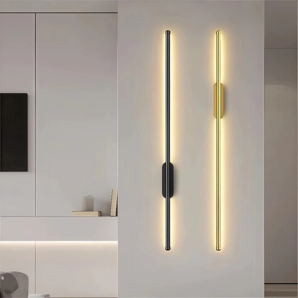 Luminária De Parede Linear Moderna Inteligente De 60Cm Regulável 6000K/4000K/3500K