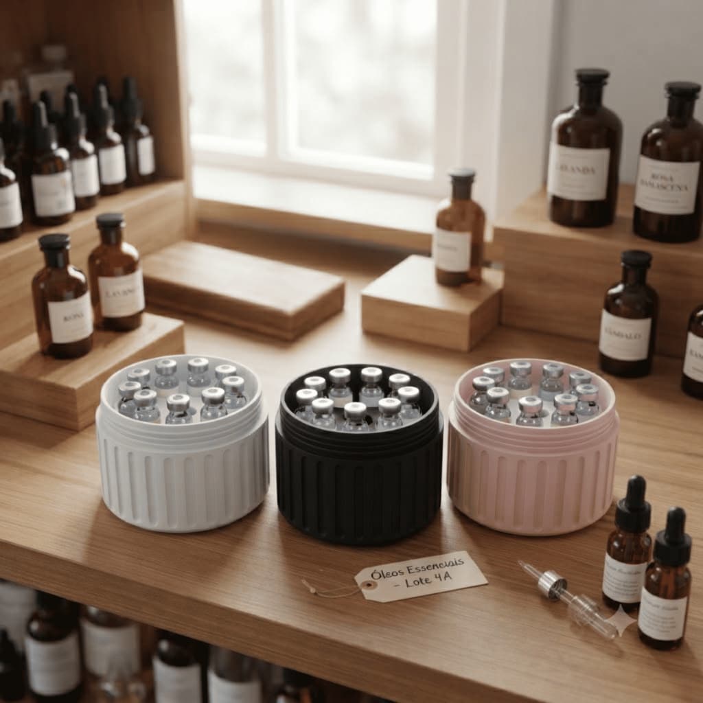 Estojo Organizador Porta Ampolas 3ML com 10 divisorias Porta Frascos Para Remédios