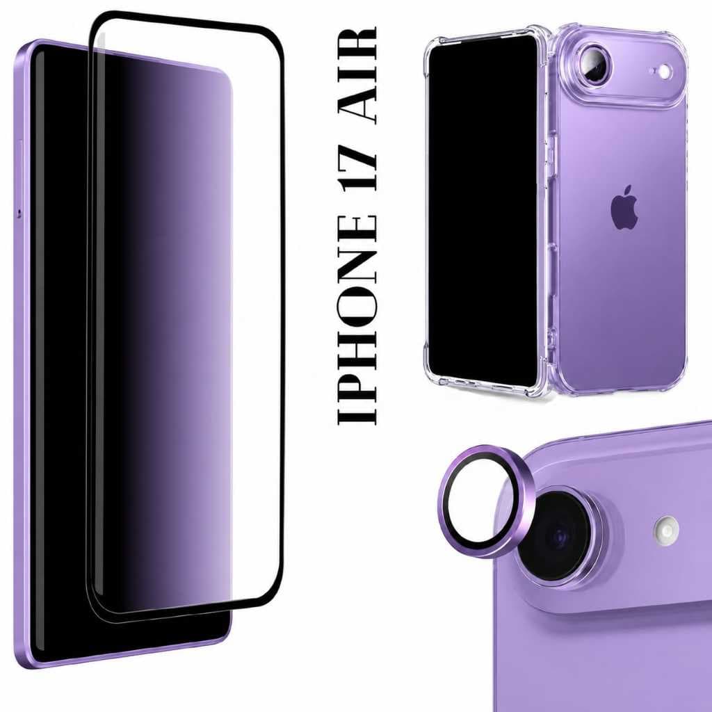 Película Cerâmica 9D -Câmera Individual - Capinha Anti Impacto Para iPhone 17 AIR