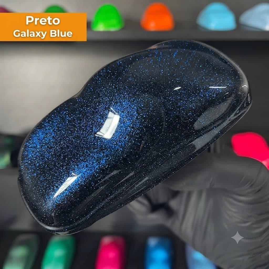 Tinta Candy em Spray 300ml Preto Galaxy Blue - Escolha Seu Kit Tinta com base ou verniz