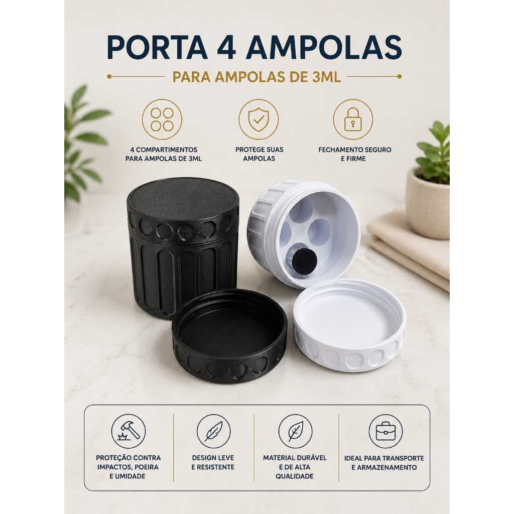 Porta Ampola Case Organizadora de Frascos Peptíde 3ml Porta Ampola