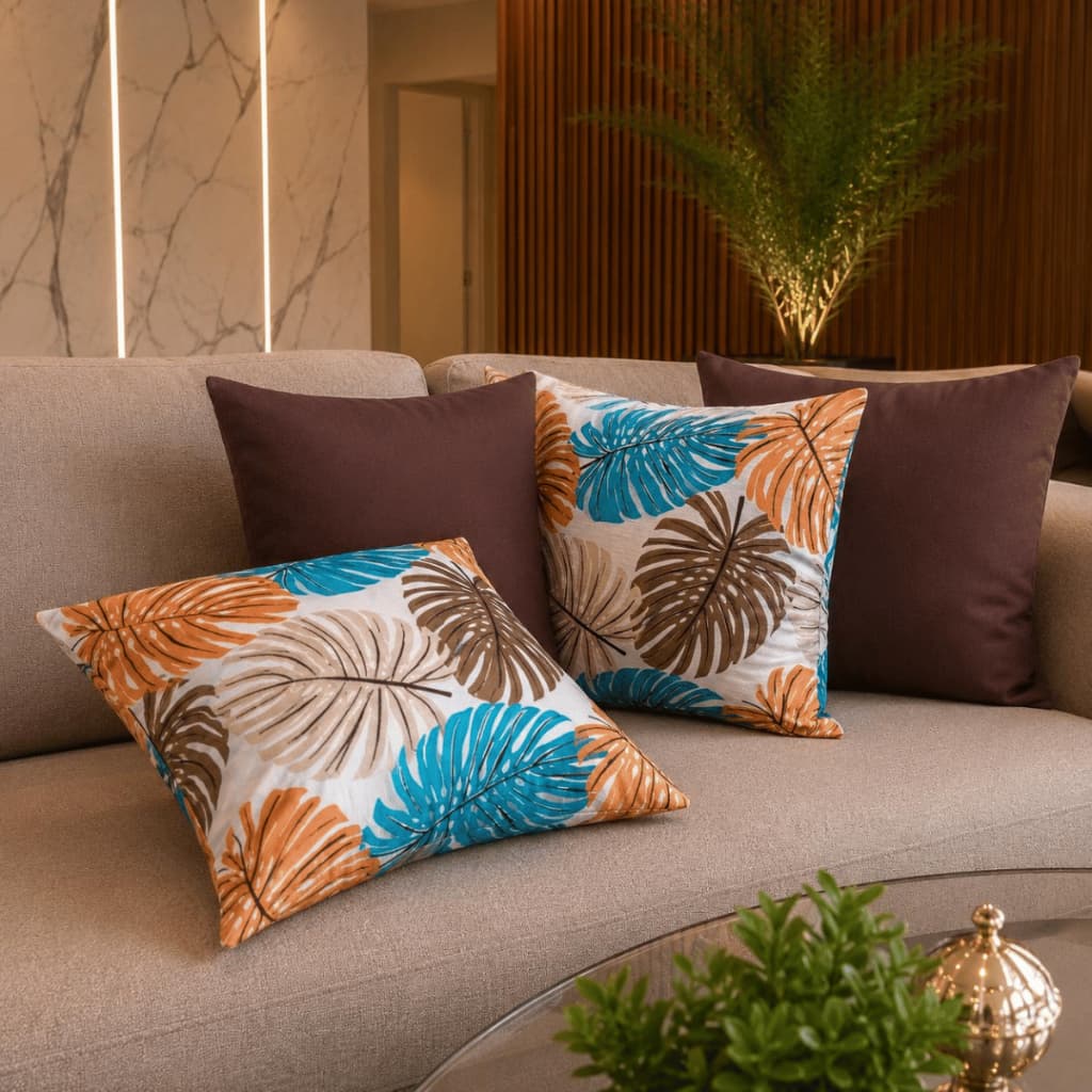 Kit 04 Almofadas Decorativas Luxo 50x50 Cheia ou Vazia Macia