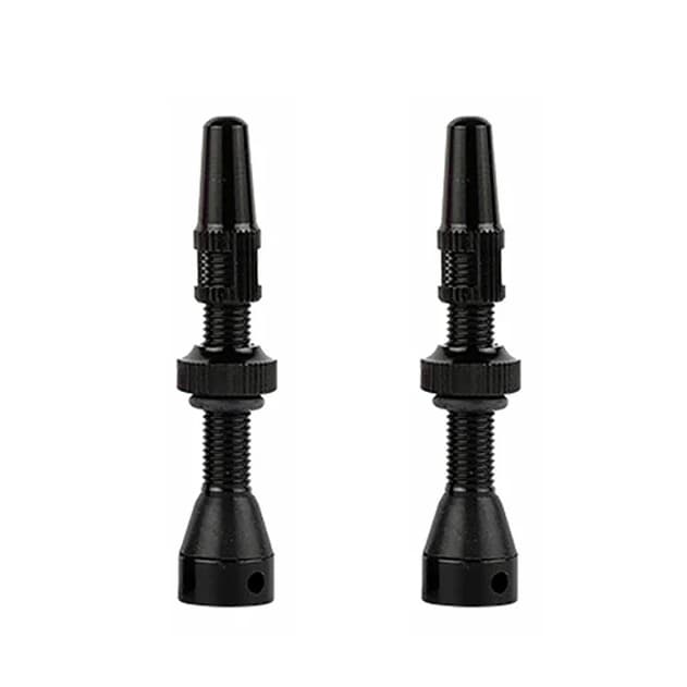 Par Válvula Tubeless High Flow Bico Fino Presta 44mm / 60mm Núcleo Removível Bike MTB Speed