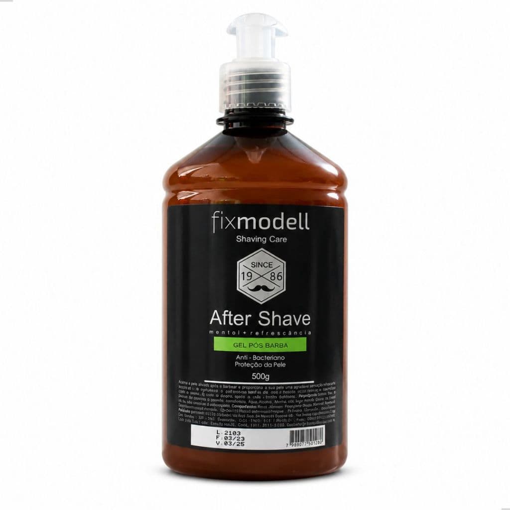 After Shave Gel Pós Barba 230g Mentolado Refrescante Fixmodell 1Unidade Masculino