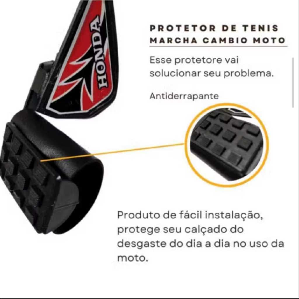 Protetor de tenis protetor de câmbio moto - Universal Asa
