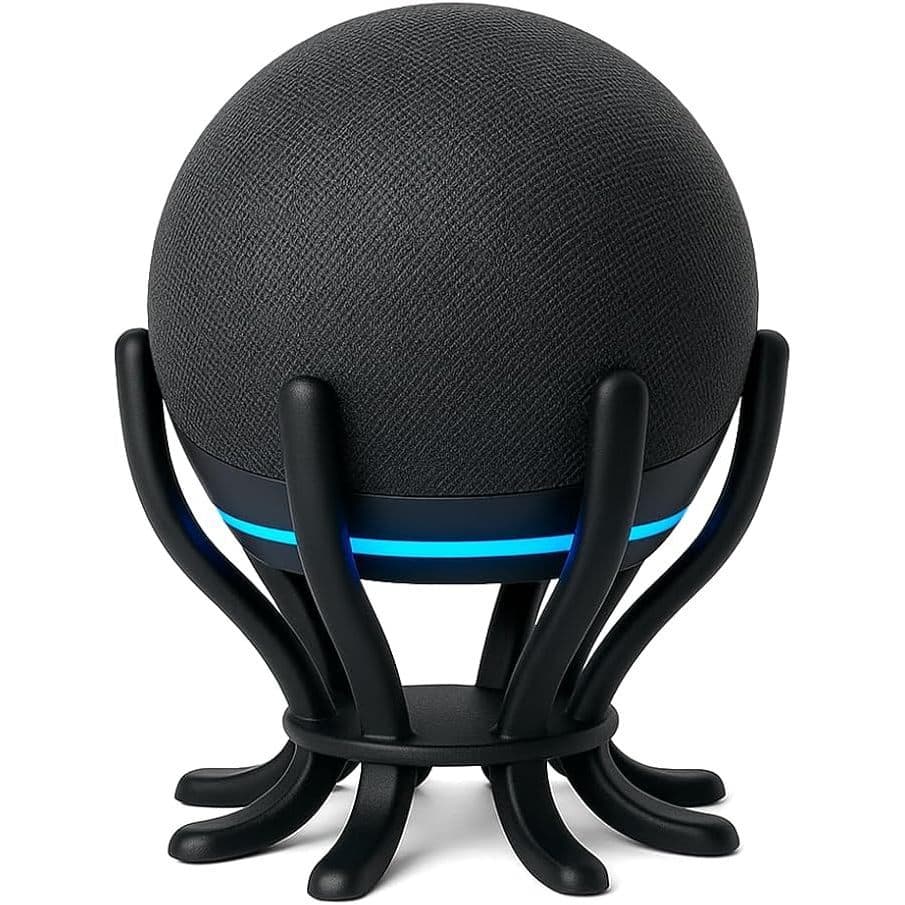 Suporte para Alexa Echo Dot 4ª e 5ª Gerção – Base Polvo - Som Mais Potente e Design Sofisticado