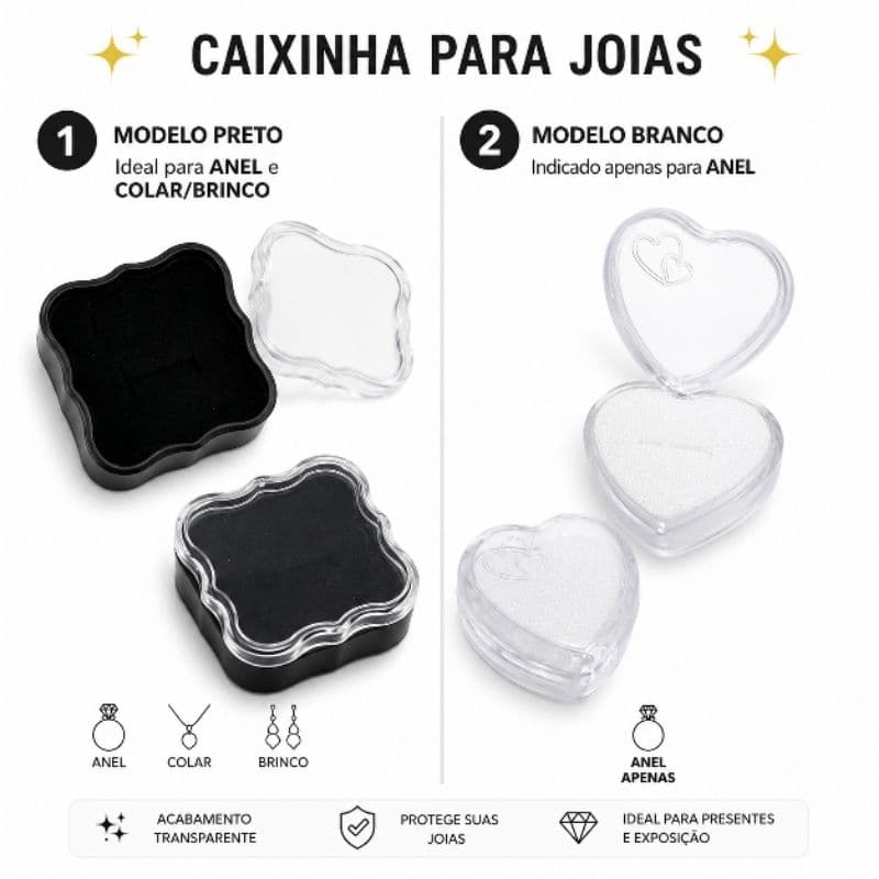 Entrega Imediata Porta anel Presente -  Diversas Cores