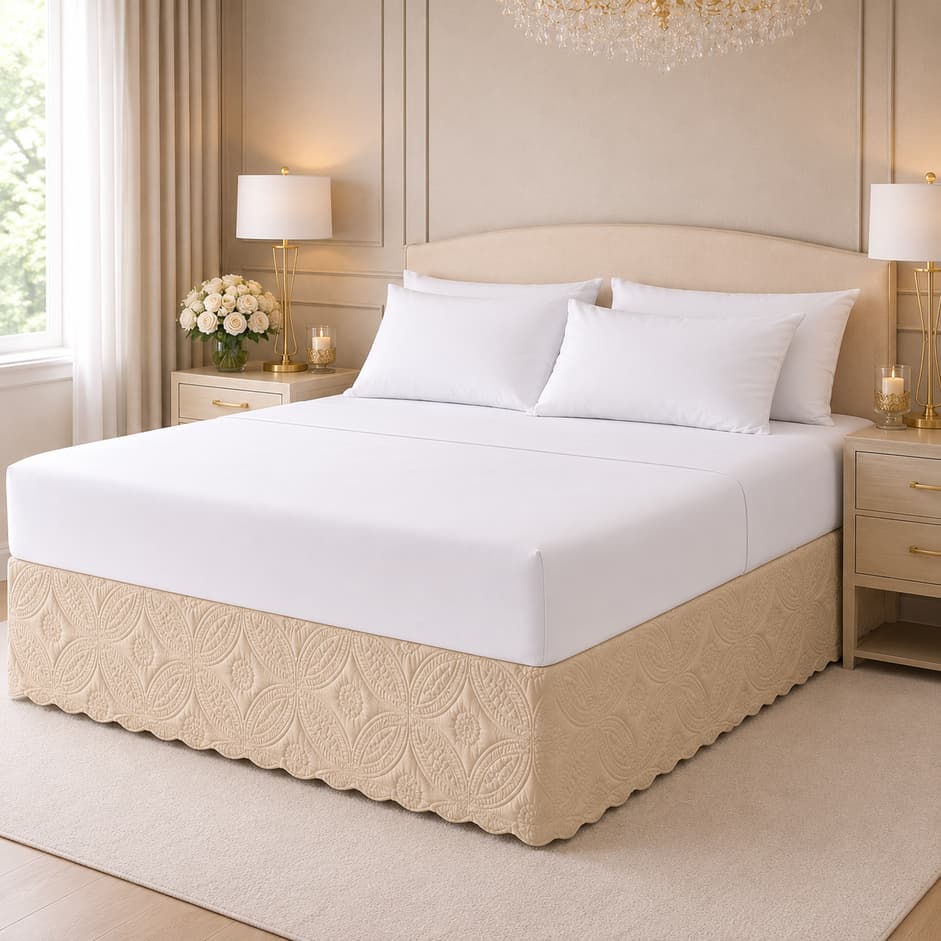 Saia para Cama Box Casal Queen King Microfibra 100% Poliéster
