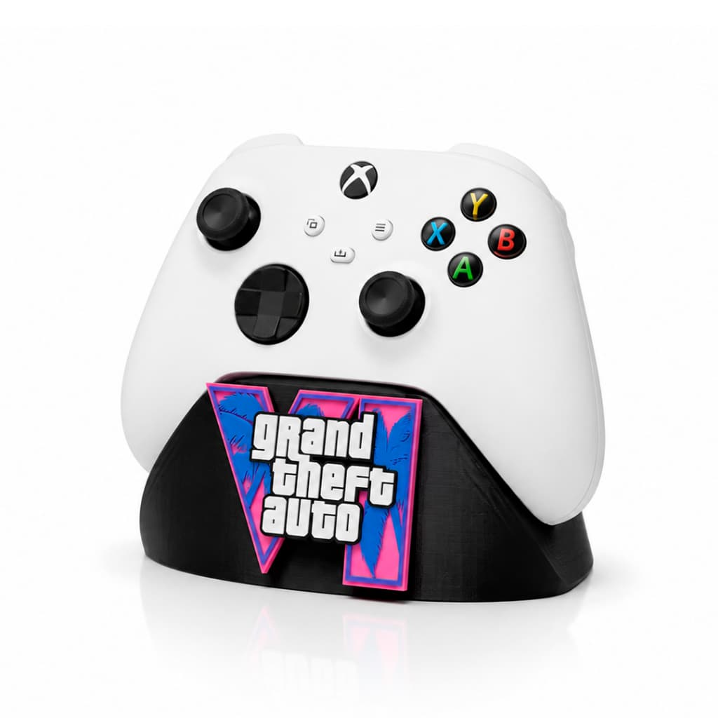 Suporte para Controle Xbox GTA VI Base Game Console - Suporte Gamer Mesa Setup
