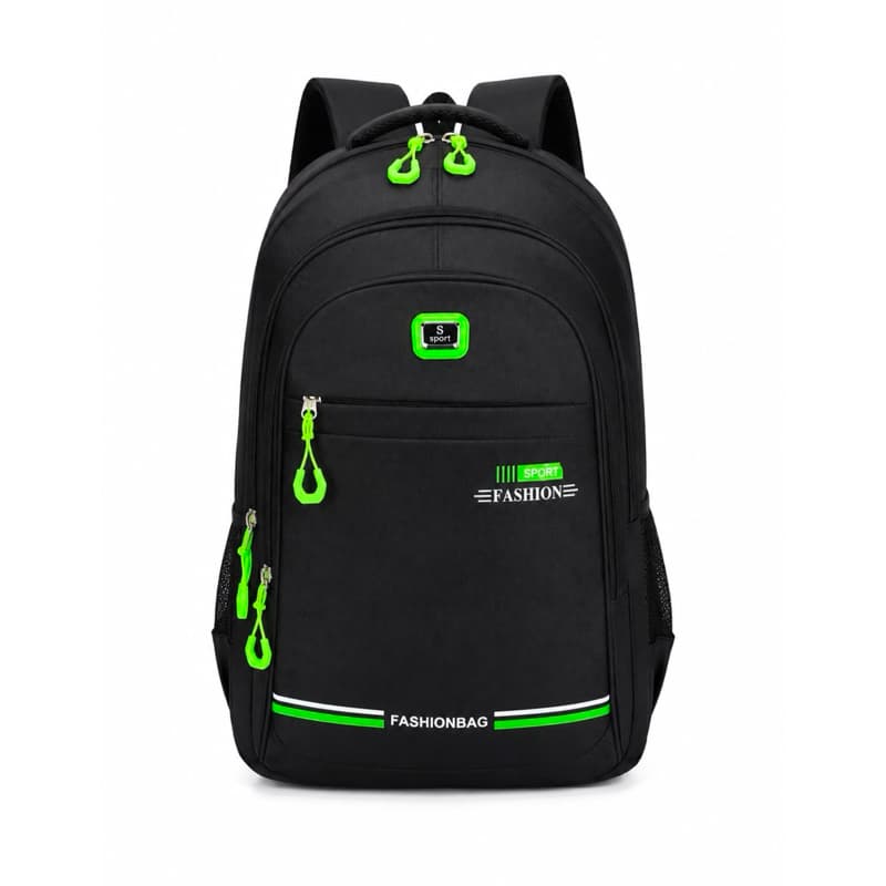 Mochila esportiva unissex, ideal para uso escolar, universitário ou casual,