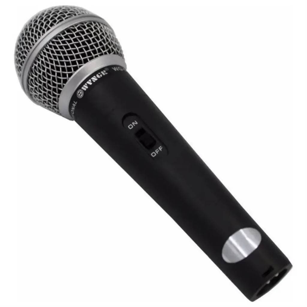Microfone Seisa M-58 Dinâmico Preto Com Fio