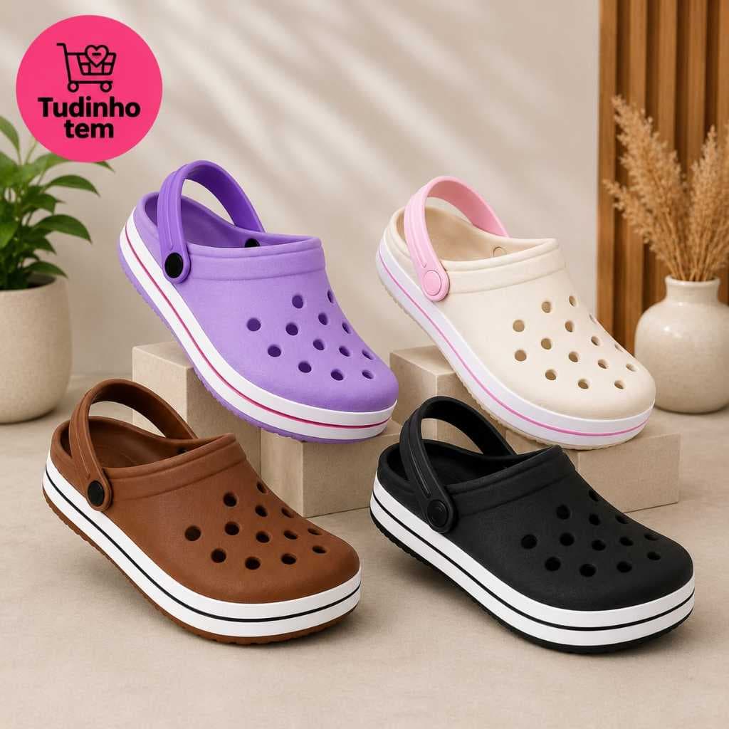 Sandália Babuche Unissex, Leve, Confortável, Antiderrapante, Escolar, Cores Variadas, Promoção