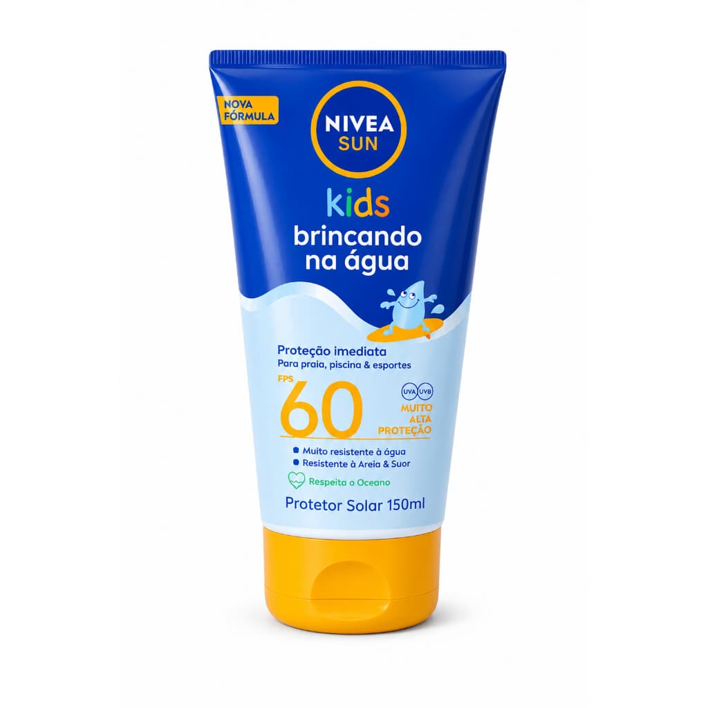 NIVEA SUN Kids Protetor Solar Brincando na Água FPS 60 150ml