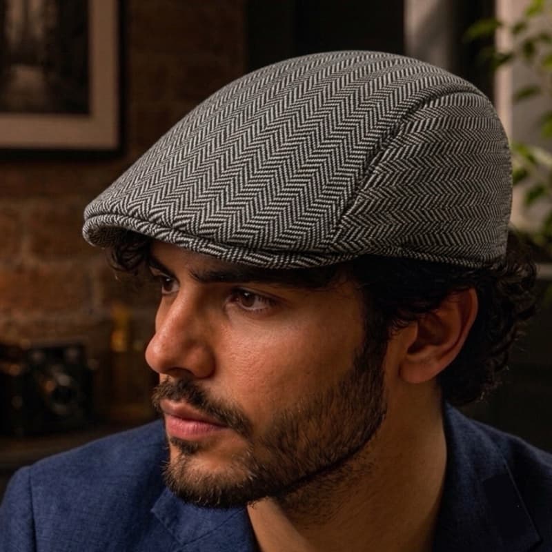 Boina Inverno Chapéu Italiano Jornaleiro Boné Elegante Estilo Peaky Blinder Masculino Clássica Artista Casual Premium
