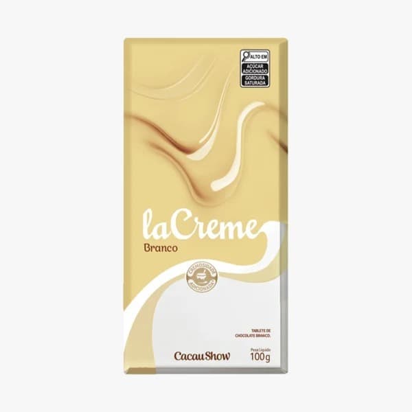 LACRE BRANCO CHOCOLATE CACAU SHOW 100G