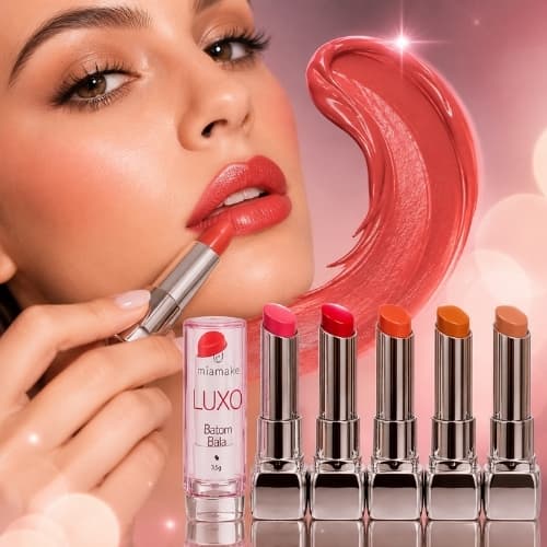 Mia Make Batom Bala Matte Luxo Alra Cobertura