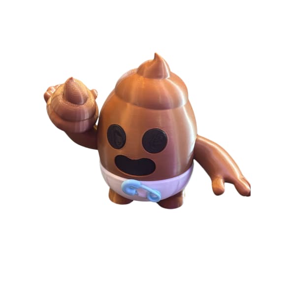 Boneco Cocô Emoji 12,5cm em Impressão 3D | Divertido | Colecionável | Decoração Geek